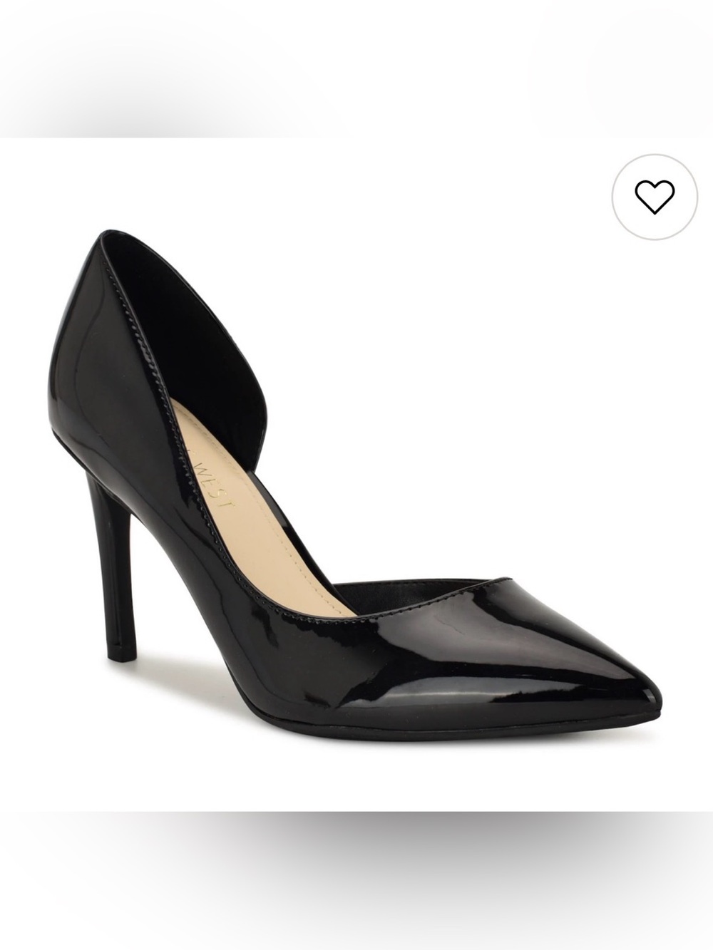 Women’s Nine West Black Patent Pointed-Toe High Heel Pump